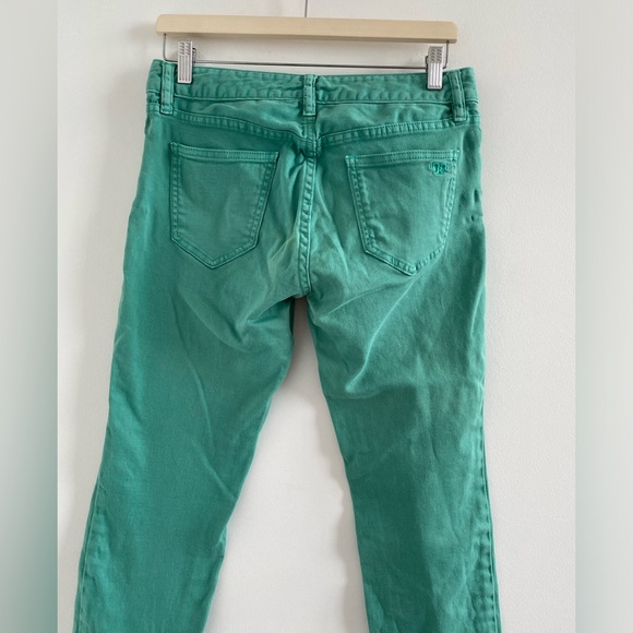 Tory Burch Green Alexa Cropped Skinny Jeans Size 28 - Picture 10 of 12